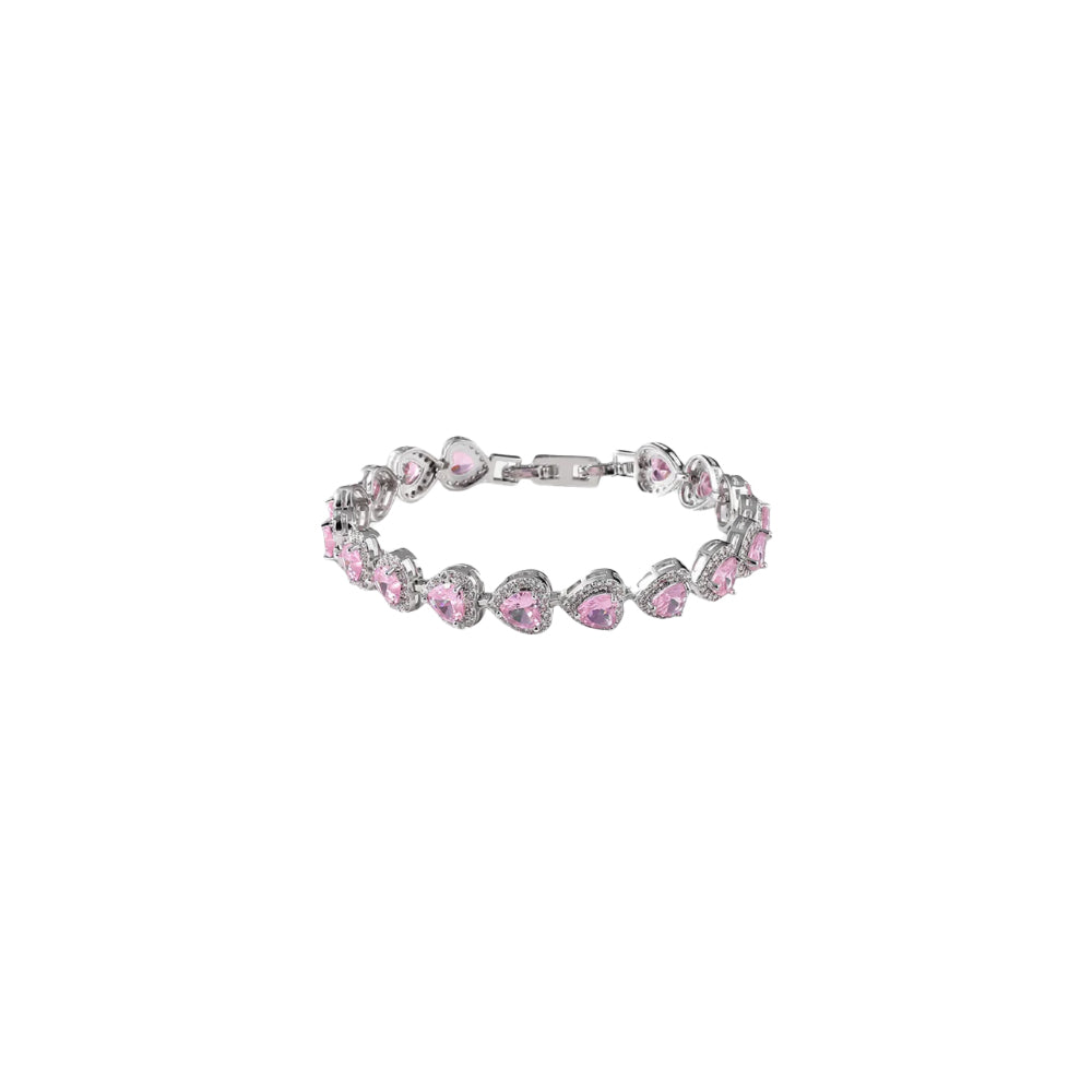 Crystal-Hearts Bracelet